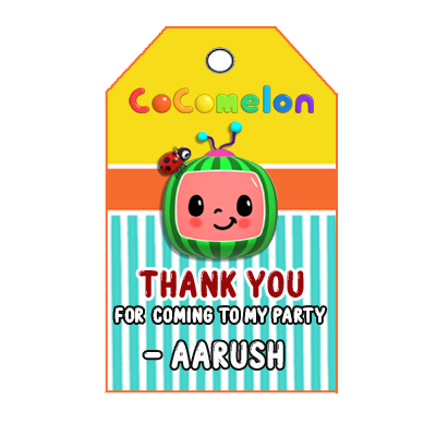 Co co melon Thank you Tags (24 Pcs)