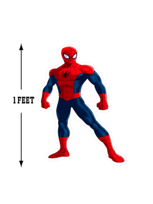 SpiderMan Cutouts (1ft) - 8 Pcs