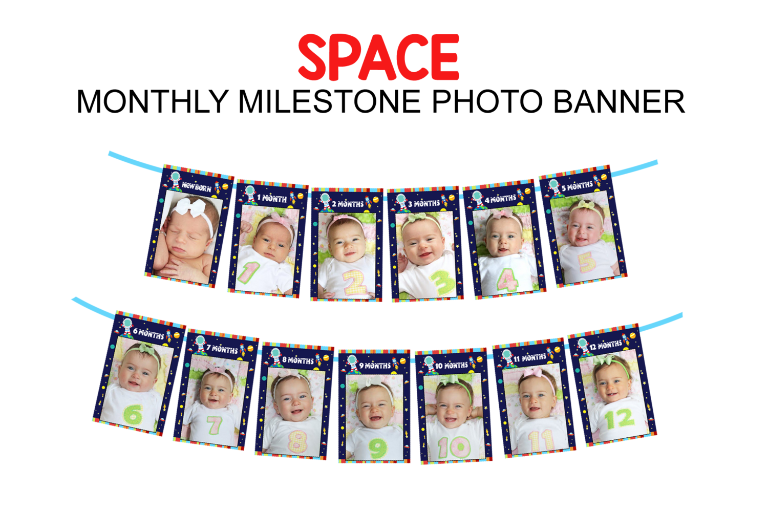 Space Theme - Monthly Photo Banner