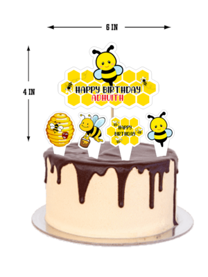 Honey Bee - Cake Topper Set 5Pcs