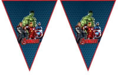 Avengers - pennant / Flag Bunting Banner (10ft)