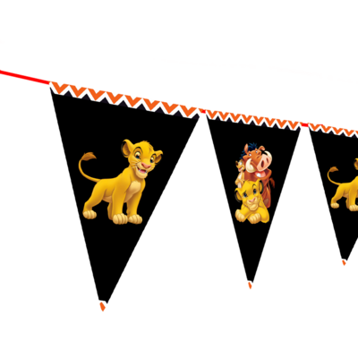 Simba Lion King - pennant / Flag Bunting Banner (10ft)