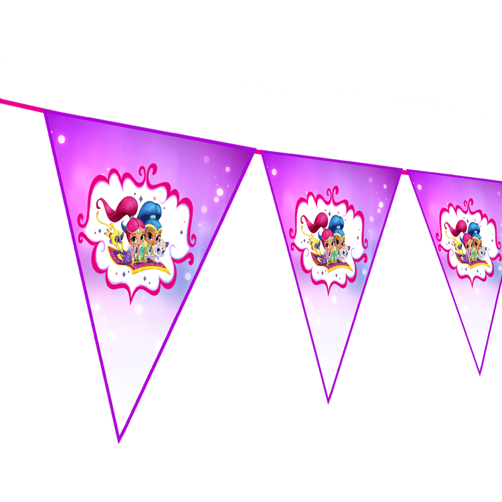 Shimmer Shine - pennant / Flag Bunting Banner (10ft)