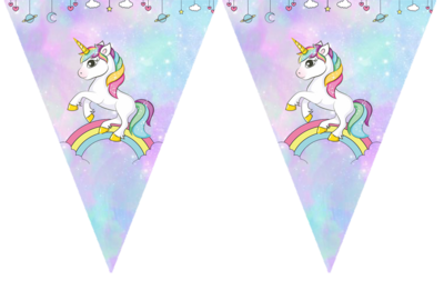 Unicorn - pennant / Flag Bunting Banner (10ft)