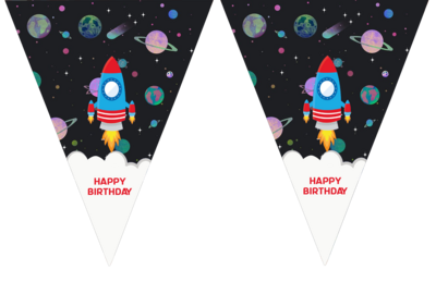 Space - pennant / Flag Bunting Banner (10ft)