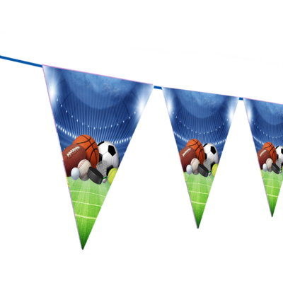 Sports- pennant / Flag Bunting Banner (10ft)