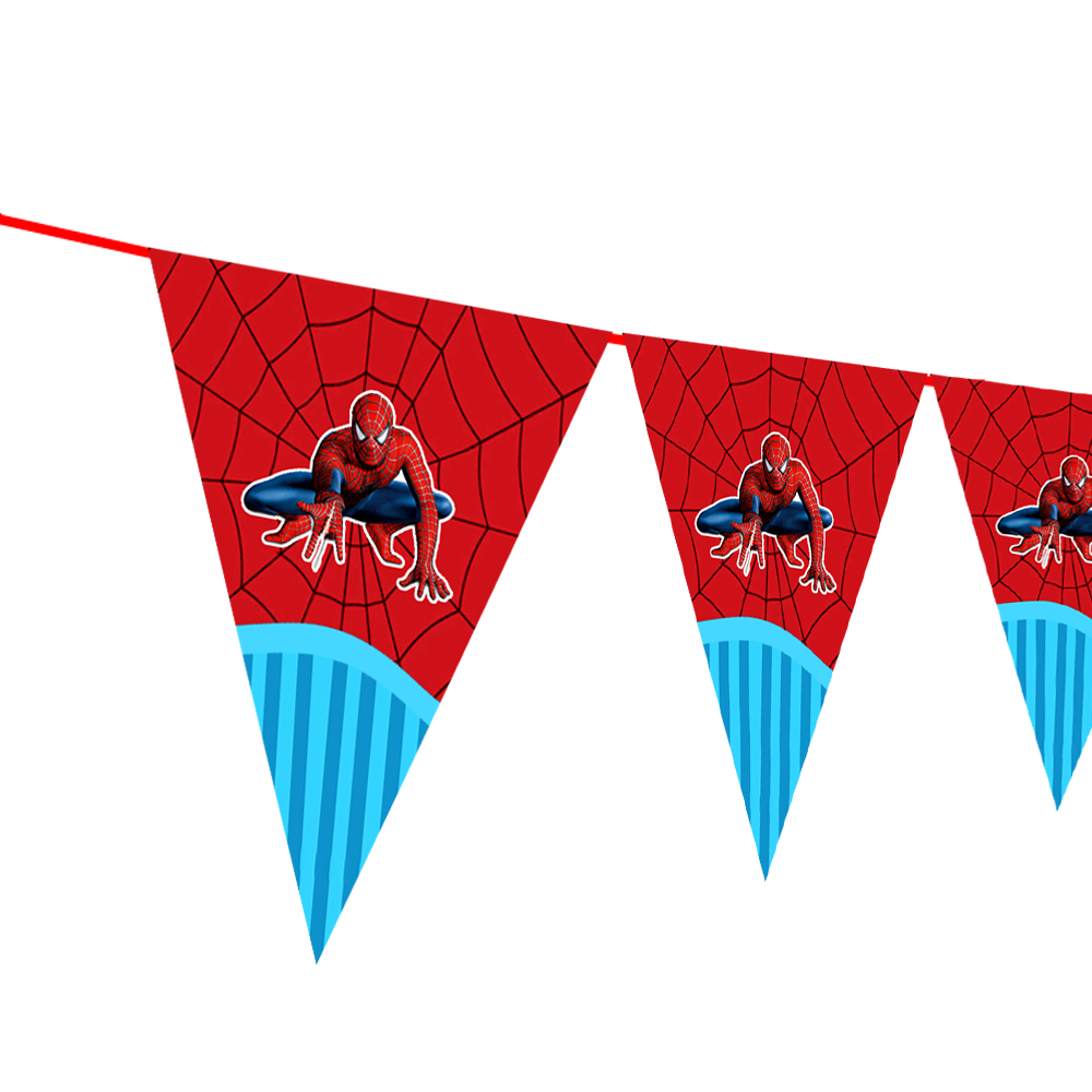 Spider Man - pennant / Flag Bunting Banner (10ft)