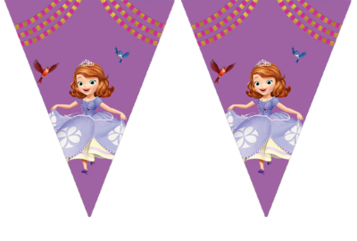 Sofia - pennant / Flag Bunting Banner (10ft)