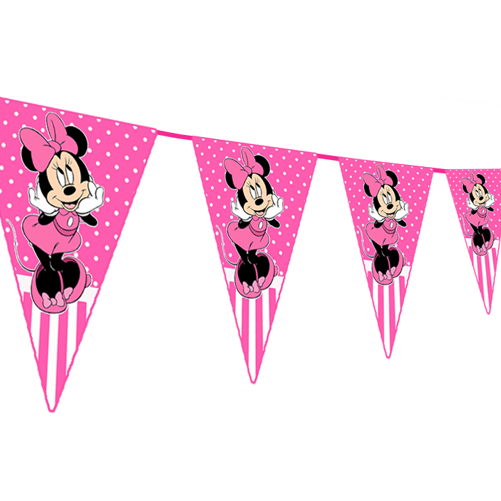 Minnie Mouse - pennant / Flag Bunting Banner (10ft)