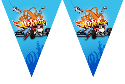 Hot Wheels - Pennant / Flag Bunting Banner (10ft)