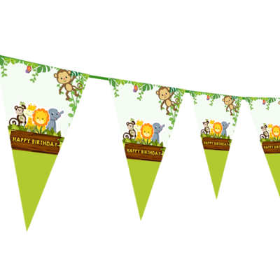 Jungle - pennant / Flag Bunting Banner (10ft)