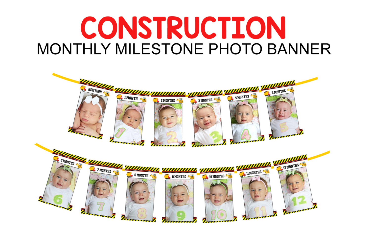 Construction Theme - Monthly Photo Banner
