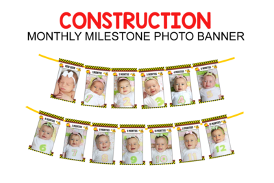 Construction Theme - Monthly Photo Banner
