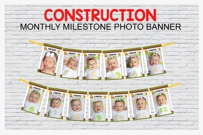 Construction Theme - Monthly Photo Banner