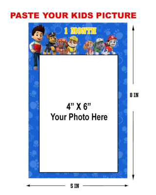 Paw Patrol Theme - Monthly Photo Banner