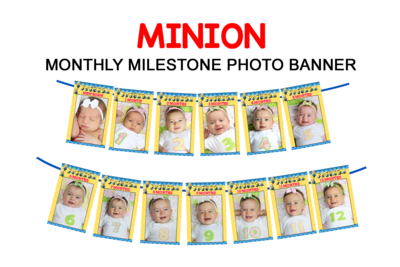 Minion Theme - Monthly Photo Banner