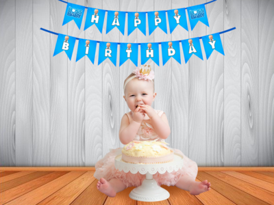 Boss Baby Theme - Bunting Banner (Non - Personalized)