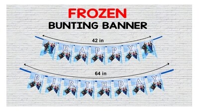 Frozen Elsa  Theme - Bunting Banner (Non - Personalized) #2