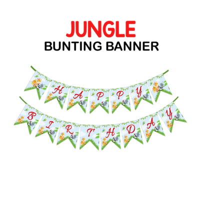 Jungle Theme - Bunting Banner (Non - Personalized) #1