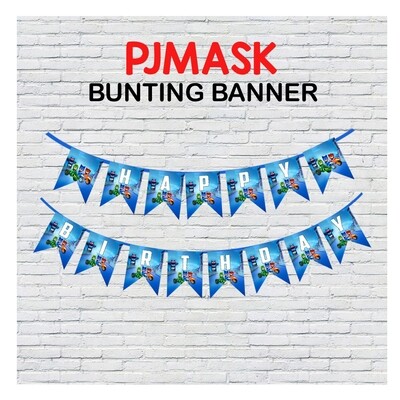 PJ Masks Theme - Bunting Banner (Non - Personalized)