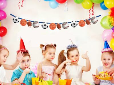 Sports Characters Bunting Banner