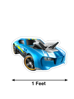 Hot Wheels Theme Cutouts (1ft) - 8 Pcs