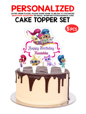 Shimmer And Shine Theme - Cake Topper Combo
