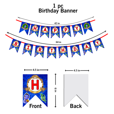 Little Krishna Theme - Bunting Banner (Non - Personalized)