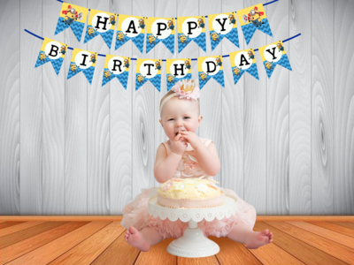 Minion Theme - Bunting Banner (Non - Personalized)