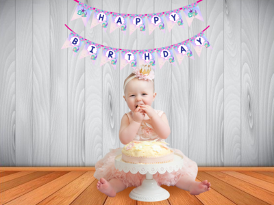 Mermaid Theme - Bunting Banner (Non - Personalized)