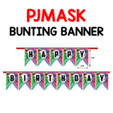 PJ Mask Theme - Bunting Banner (Non - Personalized)