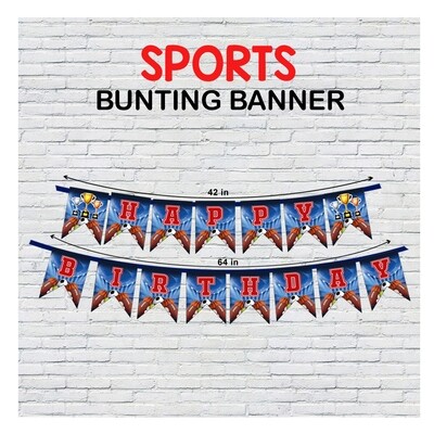 Sports Theme - Bunting Banner (Non - Personalized)