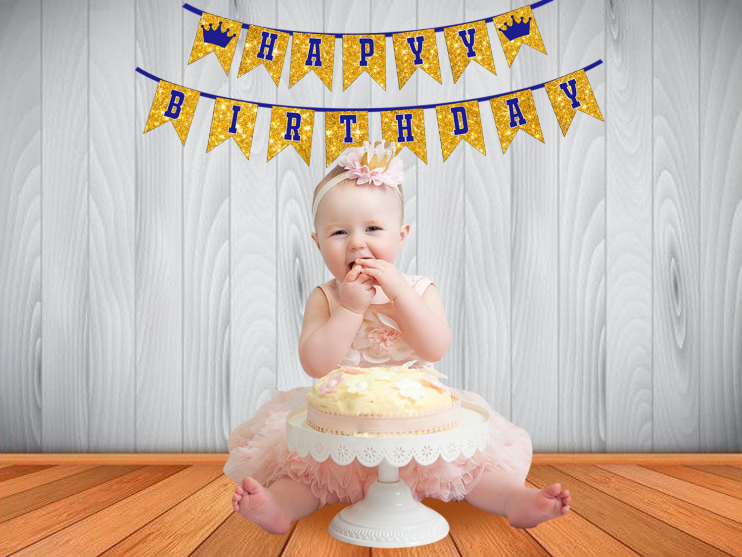 Royal Prince Theme - Bunting Banner (Non - Personalized)