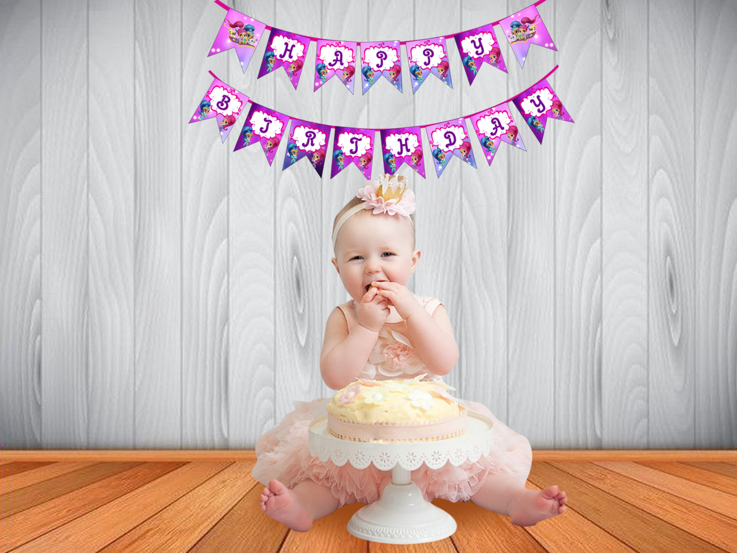 Shimmer and Shine Theme - Bunting Banner (Non - Personalized)