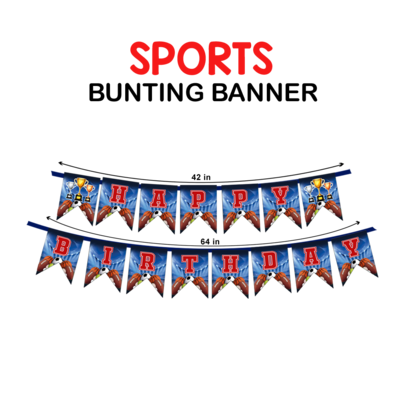 Sports Theme - Bunting Banner (Non - Personalized)