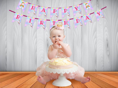 UnicornTheme - Bunting Banner (Non - Personalized)