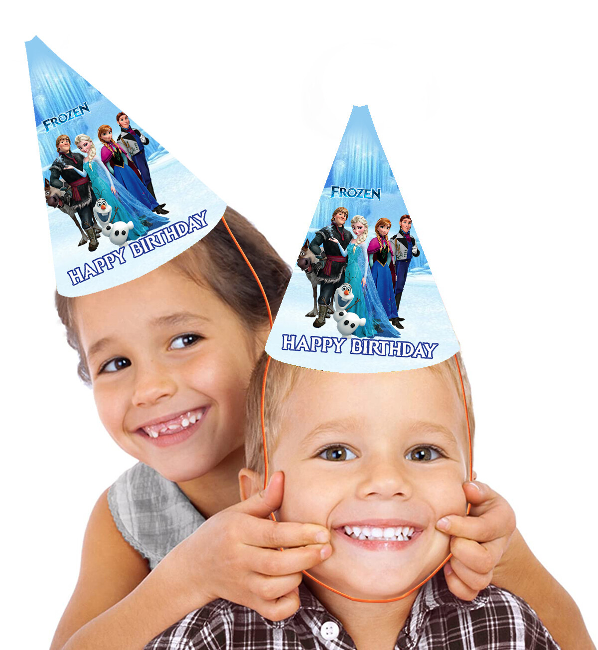 Frozen Elsa Party Caps / Hats (10 Pcs) - Non Personalized