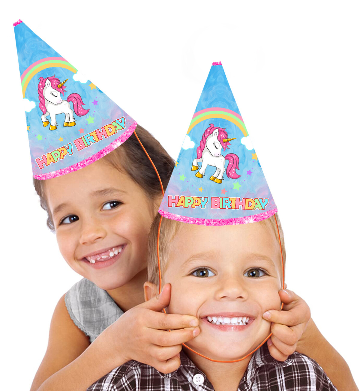 Unicorn Party Caps / Hats (10 Pcs) - Non Personalized
