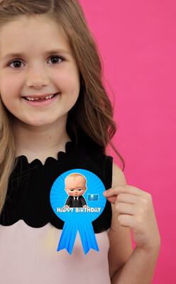 Boss Baby Theme - Badges 10Pcs - (Non Personalized)