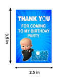 Boss Baby Thank you Tags - 24Pcs (Non Customized)