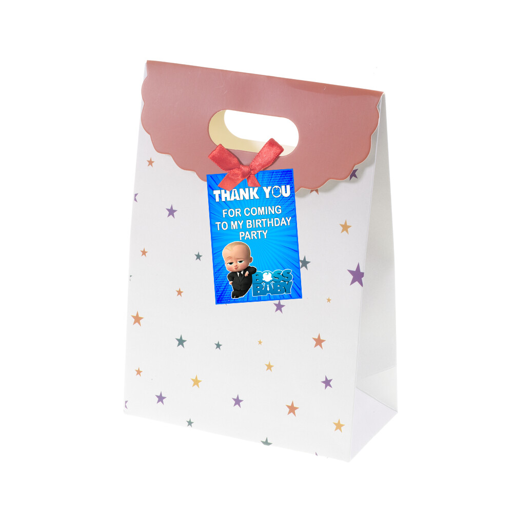 Boss Baby Thank you Tags - 24Pcs (Non Customized)