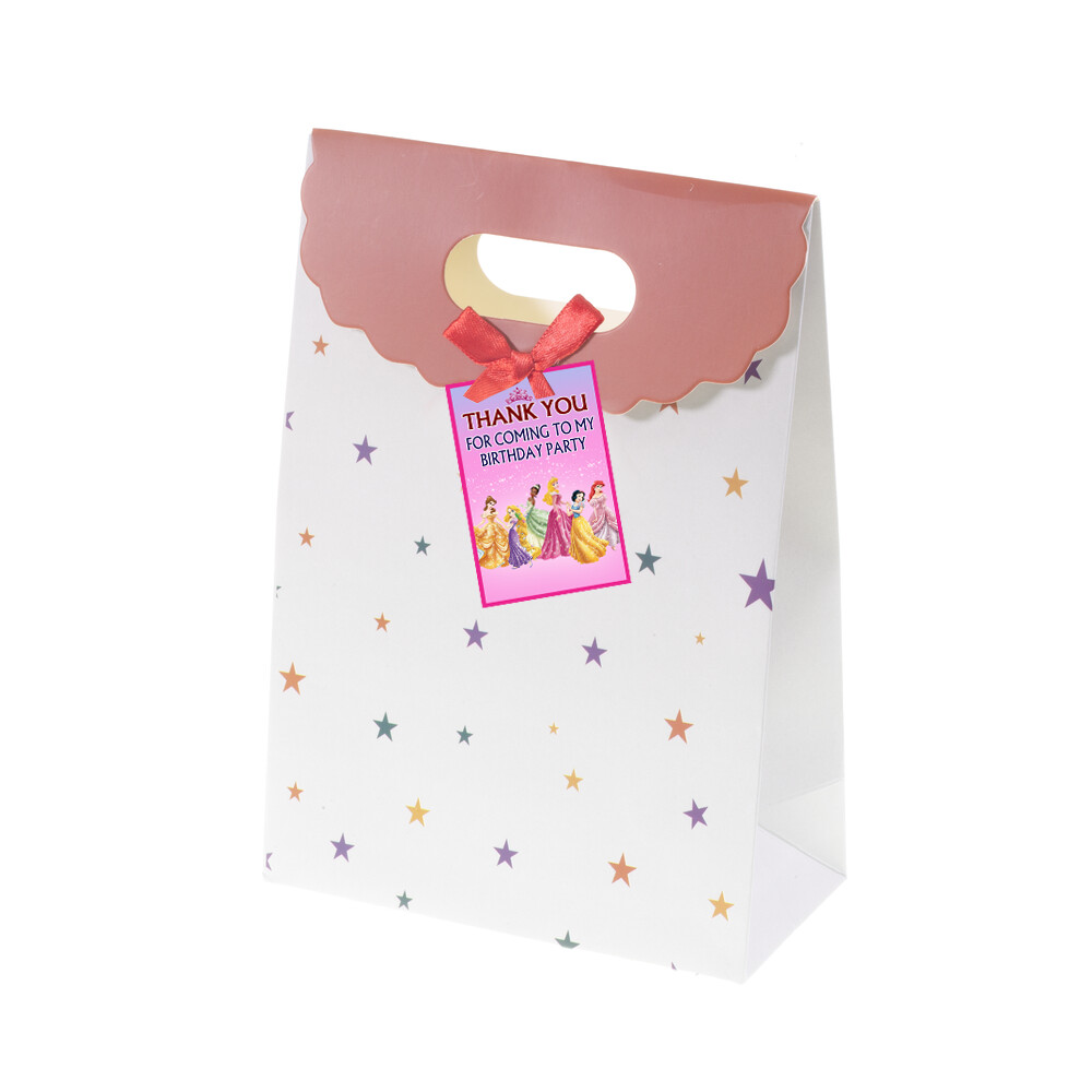 Disney Princess Thank you Tags - 24Pcs (Non Customized)