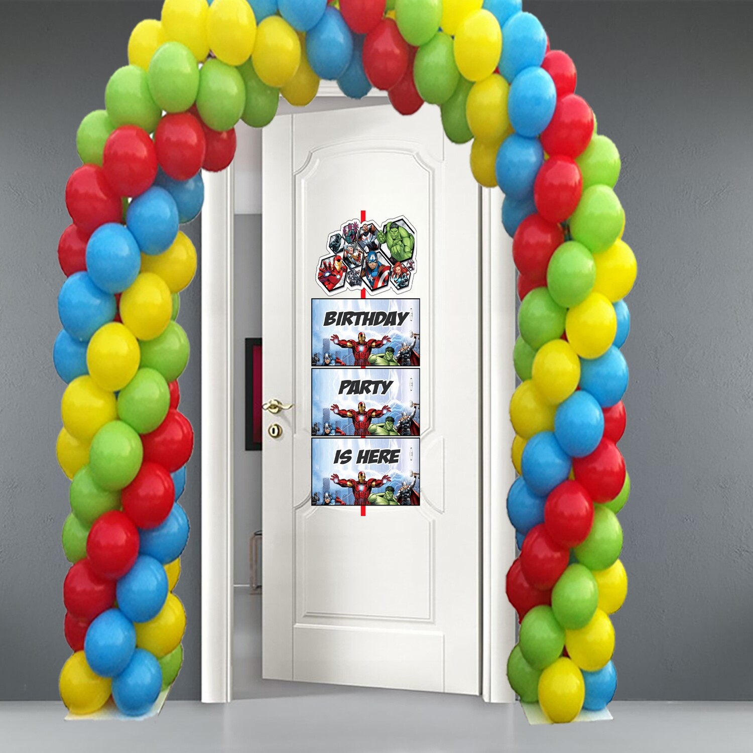 Avengers Theme Door / Welcome Banner (3ft) - (non customizable product)