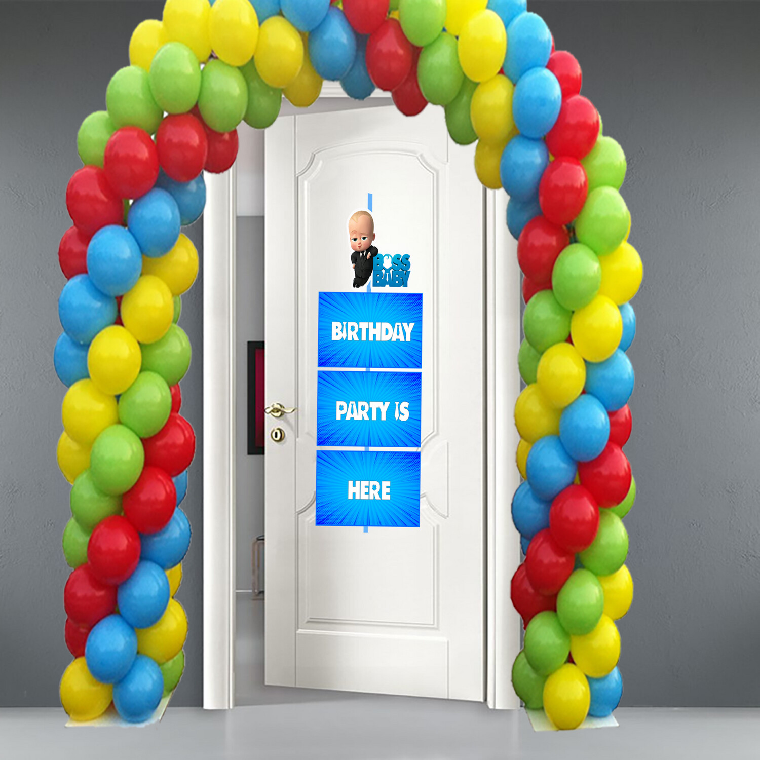 Boss Baby Theme Door / Welcome Banner (3ft) - (non customized)