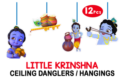 Little Krishna Theme Hangings / Danglers #2 (12 Pcs)