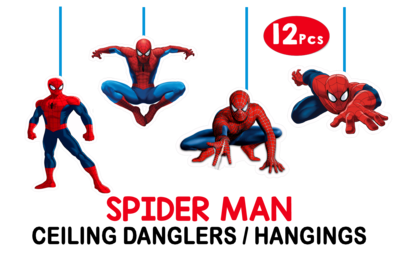 Spiderman Theme Hangings / Danglers #2 (12 Pcs)