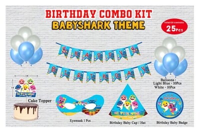 Baby Shark Theme - Combo Kit 25Pcs (Non Personalized)