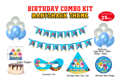 Baby Shark Theme - Combo Kit 25Pcs (Non Personalized)