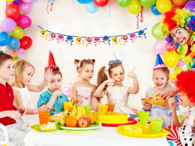 Baby Shark Characters Bunting Banner