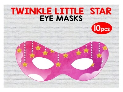 Twinkle Twinkle Star Girl Theme Eyemasks (10 Pcs)